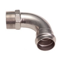 90º Bend with Male Thread